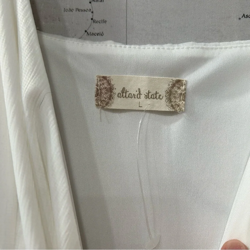 Altar’d State White Ruffle Romper - Picture 5 of 9